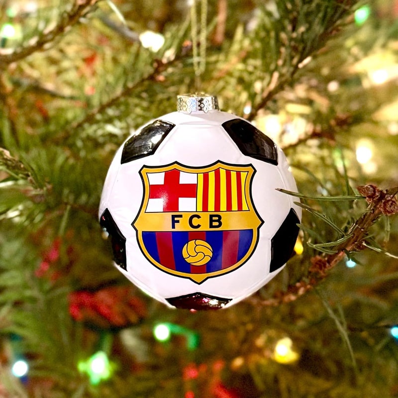 Tree Buddees x FC Barcelona Official Futbol Club Ornament - Barça Soccer Team Limited Edition (Glass Barca Ball) - Image 2